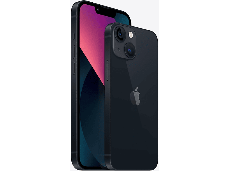 Smartphone - Apple iPhone 13, Black, Móvil iOS, 128 GB, 4 GB RAM, 6,1 " OLED, Ceramic Shield, Anti-huellas, Processor, 3240 mAh