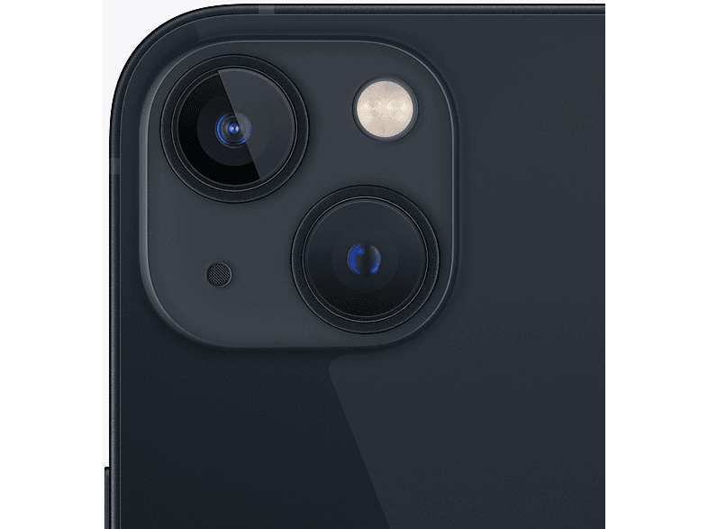 Smartphone - Apple iPhone 13, Black, Móvil iOS, 128 GB, 4 GB RAM, 6,1 " OLED, Ceramic Shield, Anti-huellas, Processor, 3240 mAh