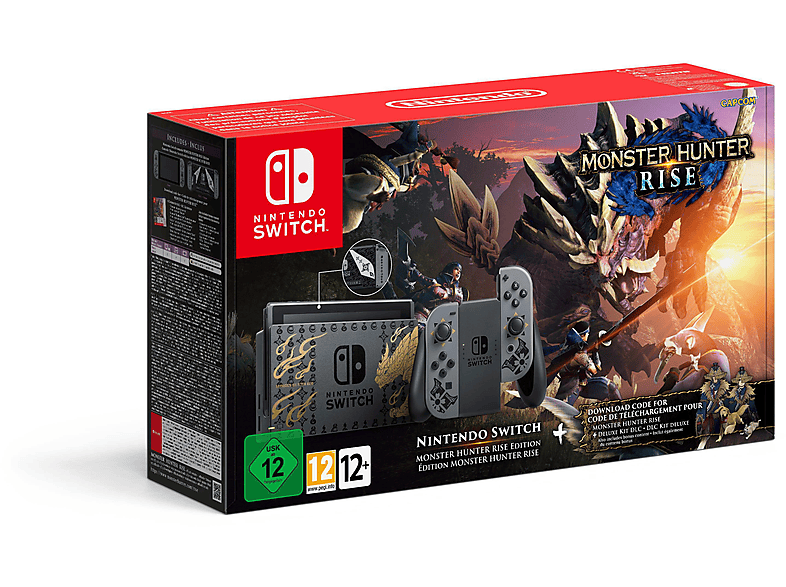 Consola Nintendo Switch - Nintendo NINTENDO SWITCH EDICION MONSTER HUNTER RISE (EDICI, 32 GB, Gris