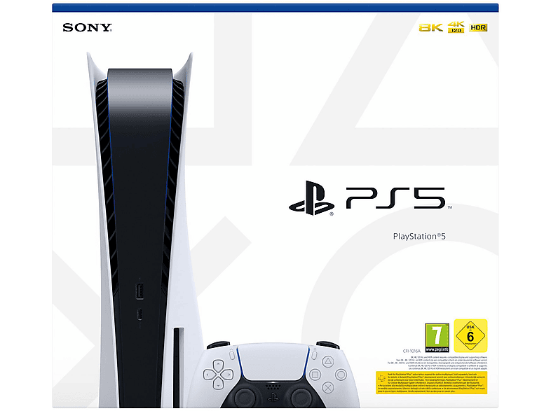 Consola PS5 - Sony 9423898, 825 GB, Negro