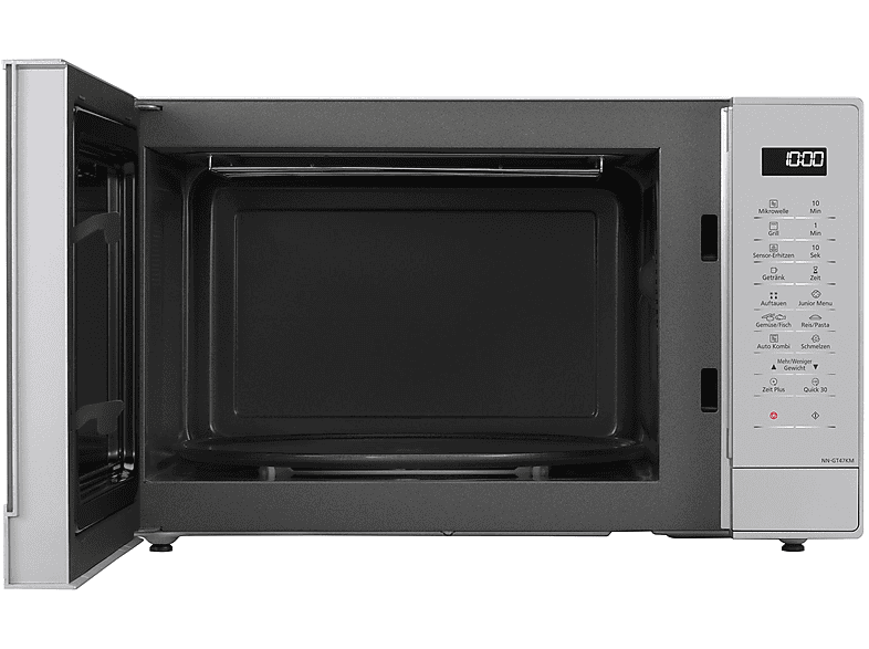 Microondas libre instalación - Panasonic NN-GT47KMGPG, 2400 W, 7 potencia, 31 l, Plata