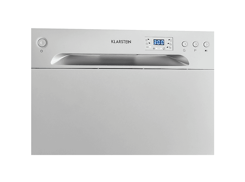 Lavavajillas compacto - Klarstein Havasia UV 6, 6 programas, 55 cm, Plata Metálica
