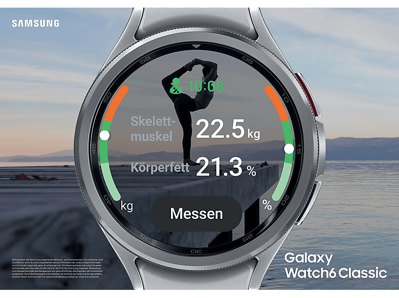 Smartwatch - Samsung Galaxy Watch6 Classic, 47 mm, Acero inoxidable, Gris