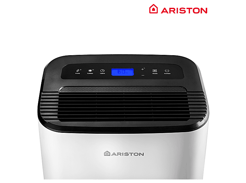 Deshumidificador - Ariston DEOS 21S LITROS, 3 l, 52 m², Blanco
