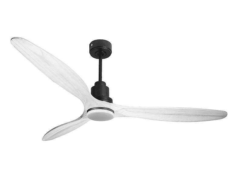 Ventilador de techo - Purline SalD166C04LED67264, 18 W, 6 velocidades, Negro