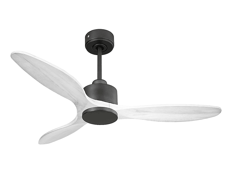 Ventilador de techo - Purline SantoriniD132C0365196, 6 velocidades, Negro