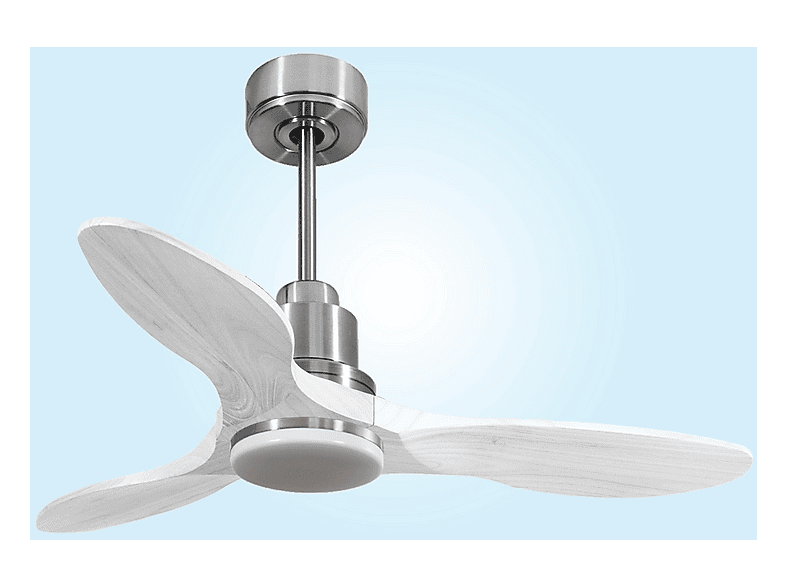 Ventilador de techo - Purline LimaD106C04LED67097, 18 W, 6 velocidades, Plata