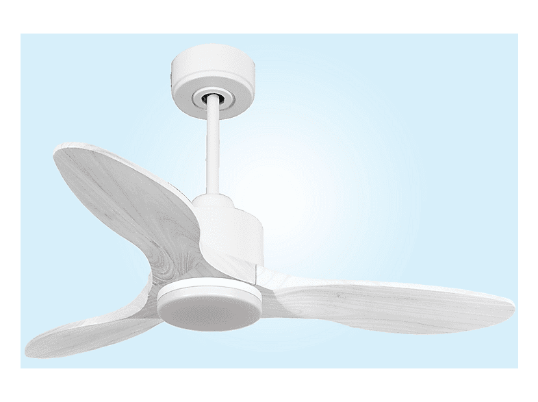 Ventilador de techo - Purline LimaD106C03LED64944, 18 W, 6 velocidades, Blanco