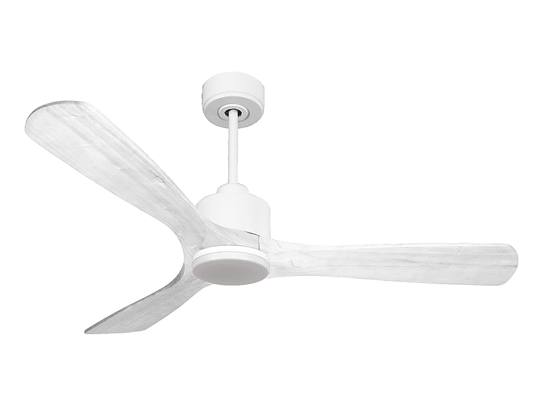Ventilador de techo - Purline NusaD132C03LED64958, 18 W, 6 velocidades, Blanco