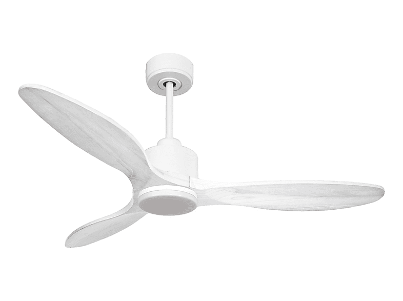 Ventilador de techo - Purline SantoriniD132C03LED64947, 18 W, 6 velocidades, Blanco