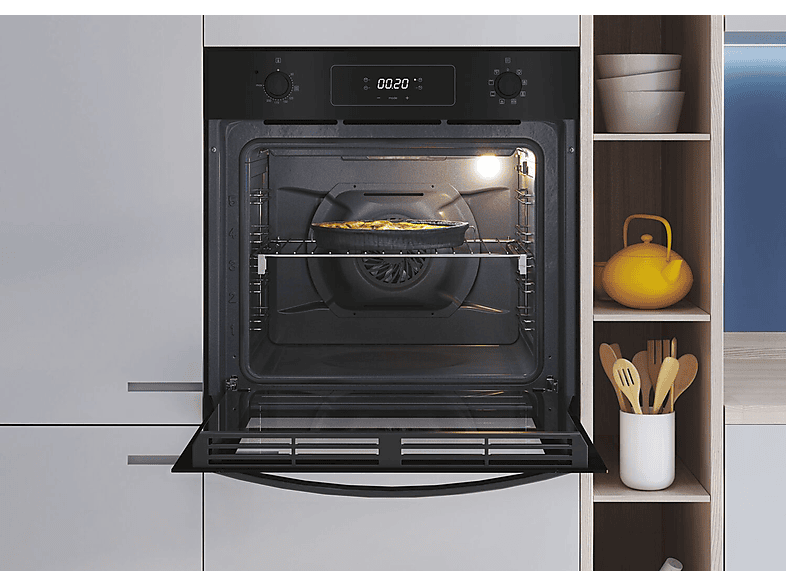 Horno - Candy FIDCP N625 L, Integrable, Hidrolítica, 65 l, 59,5 cm, Negro