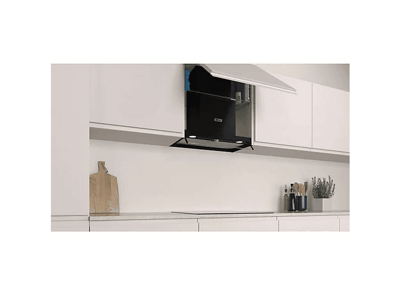 Campana decorativa - Balay 3BD866MN, 3 velocidades, 620 m³/h, 600 mm, Negro opaco