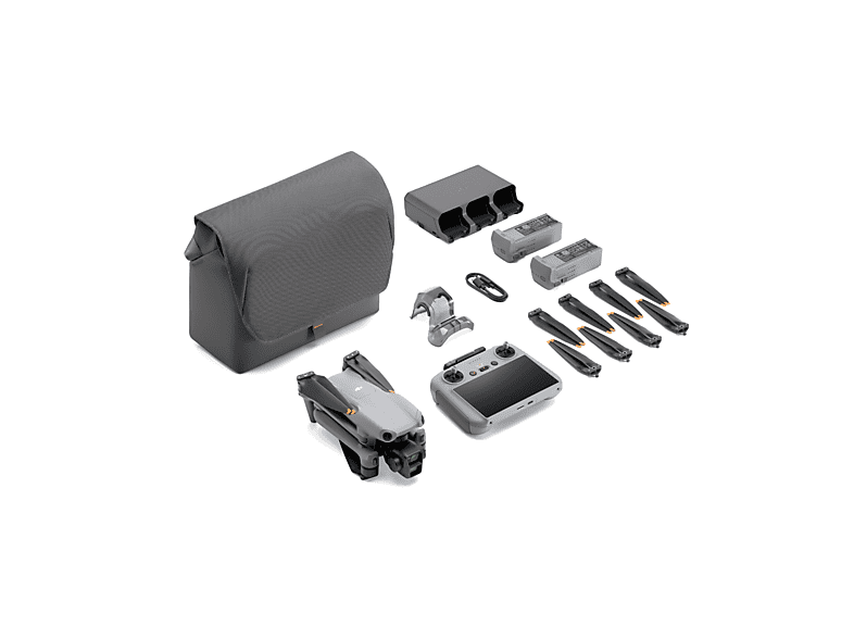 Dron - DJI AIR 3 FLY MORE COMBO RC2, 48 megapixel, 46 min, Gris