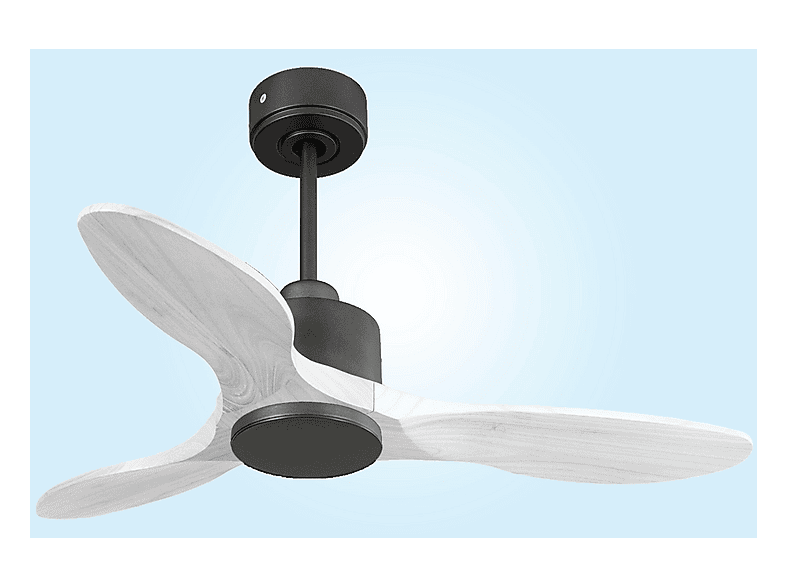 Ventilador de techo - Purline LimaD106C0365193, 6 velocidades, Negro