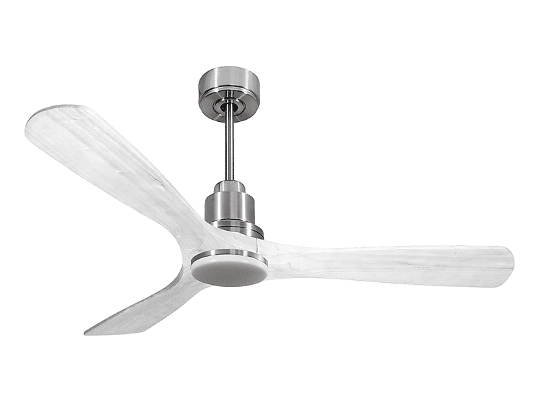 Ventilador de techo - Purline NusaD132C04LED64549, 18 W, 6 velocidades, Plata