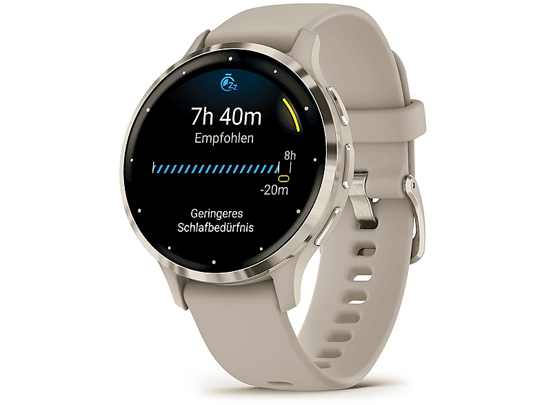 Smartwatch - Garmin VENU 3S, FRENCH GRAY AND SOFT GOLD, WW, 18 mm