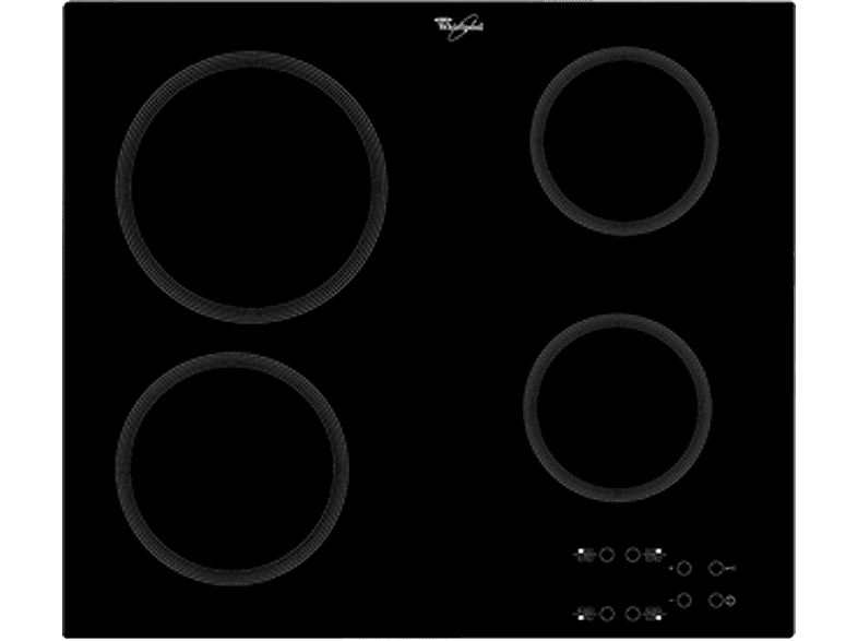 Placa de inducción - Whirlpool AKT 801/NE, 4 zonas, 580 mm, Negro