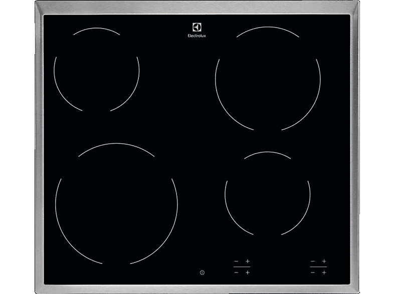 Placa de inducción - Electrolux EHF16240XK, 4 zonas, 576 mm, Negro