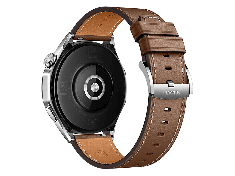 Smartwatch - Huawei WATCH GT4 46MM CLASSIC BROWN, Talla única, Acero inoxidable, Marrón