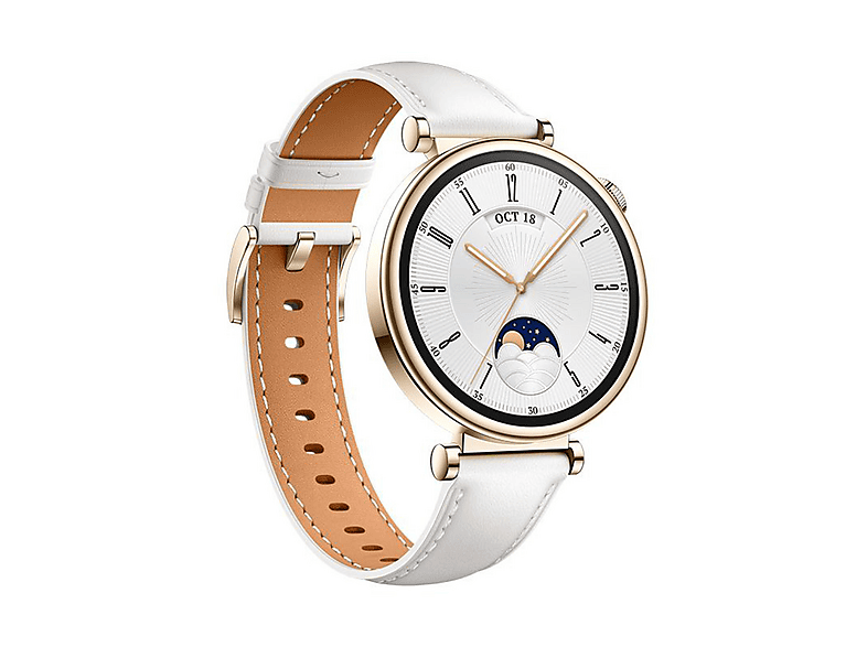 Smartwatch - Huawei WATCH GT4 41MM CLASSIC WHITE, 120-190 mm, Acero inoxidable