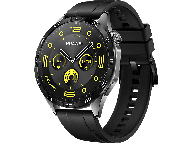 Smartwatch - Huawei WATCH GT4 46MM ACTIVE BLACK, 140-210mm, Plástico, Negro