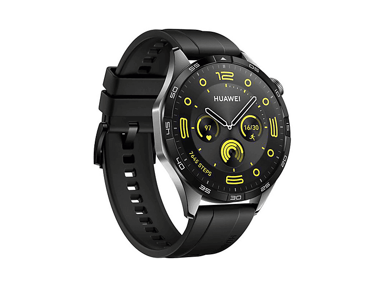 Smartwatch - Huawei WATCH GT4 46MM ACTIVE BLACK, 140-210mm, Plástico, Negro