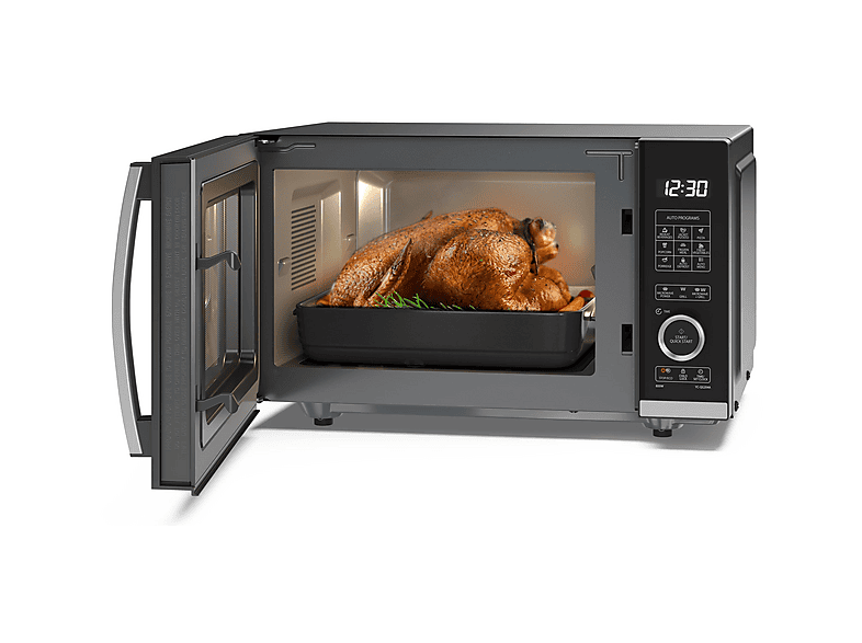 Microondas libre instalación - Sharp MICROONDAS LIBRE INST. SHARP YC-QG204AE-B SIN PLATO C/GRILL 20L, 800 W, 10 potencia, Inox