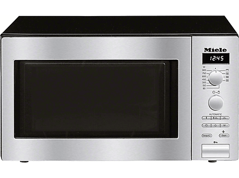 Microondas con grill - Miele M 6012 SC, 900 W, 7 niveles, Descongelación, 26 l, Inox