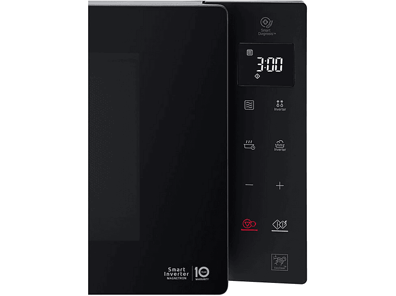 Microondas libre instalación - LG MS2535GIB, 1000 W, 25 l, Negro