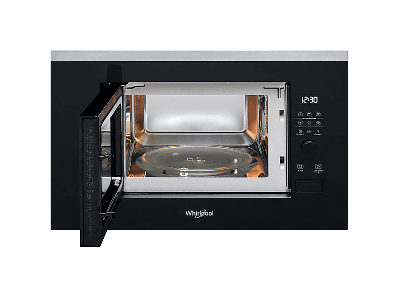 Microondas integrable - Whirlpool WMF200G, 1000 W, 20 l, Negro