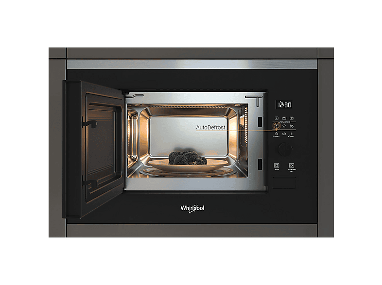 Microondas integrable - Whirlpool WMF200G, 1000 W, 20 l, Negro