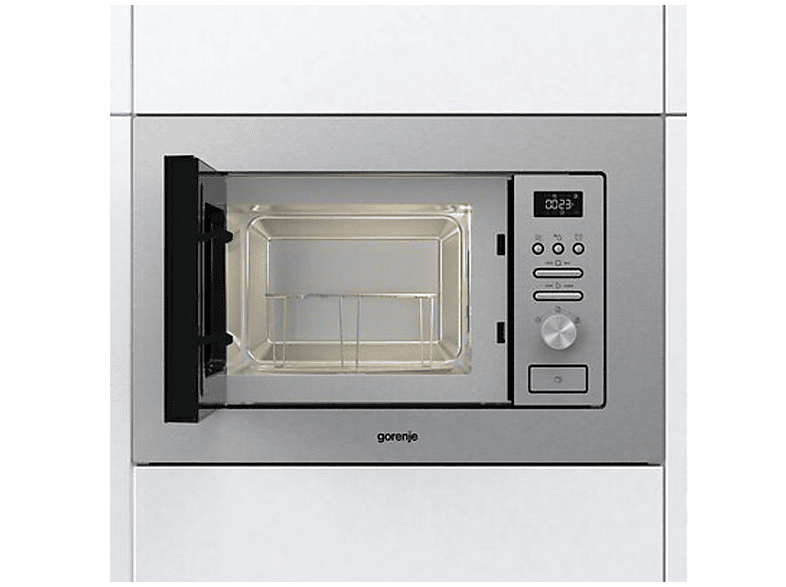 Microondas libre instalación - Gorenje 740247, 800 W, 5 potencia, 20 l, Negro