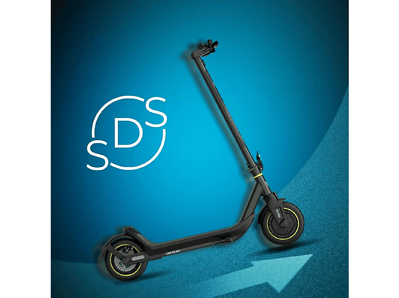 Patinete eléctrico - Cecotec BONGO M40 XL CONNECTED, Pot. máx. 700 W, Carga máx. 100 kg, 120 min autonomía, 10,000 mAh, Negro