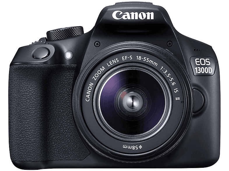 Cámara digital - Canon EOS 1300D EFS18-55 DC, 18 megapixel, Full HD 1080p, Negro