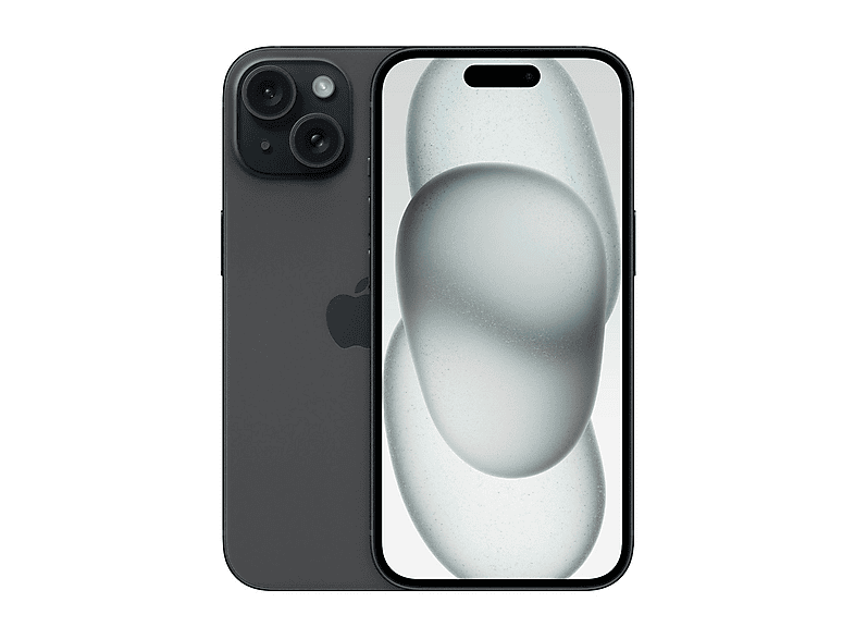Smartphone - Apple iPhone 15, Negro, Móvil iOS, 256 GB, 6 GB RAM, 6,1 " Super Retina XDR, Ceramic Shield, Recubrimiento oleofóbico, Anti-huellas