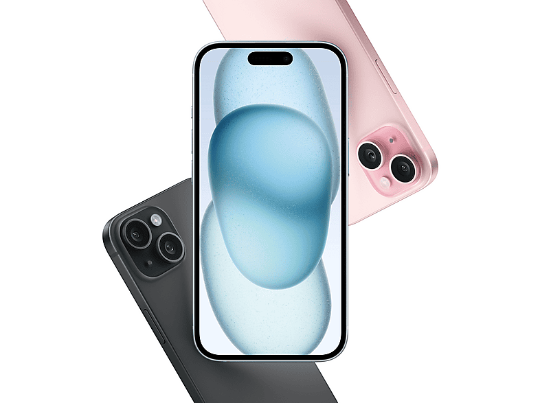 Smartphone - Apple iPhone 15, Rosa, Móvil iOS, 128 GB, 6 GB RAM, 6,1 " Super Retina XDR, Ceramic Shield, Recubrimiento oleofóbico, Anti-huellas