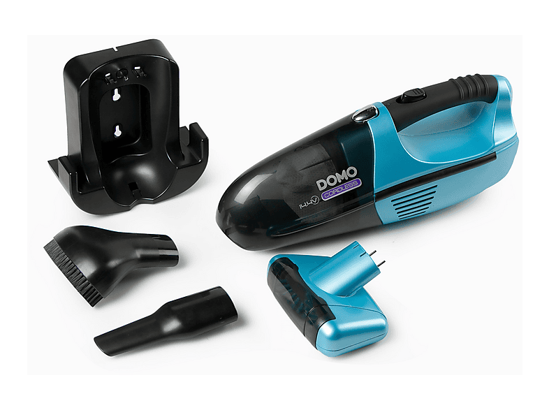 Aspirador de mano - Domo DO211S, 14,4 V, Depósito 0,35 l, Black,Blue