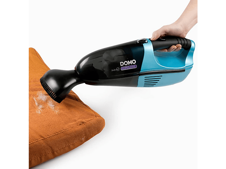 Aspirador de mano - Domo DO211S, 14,4 V, Depósito 0,35 l, Black,Blue