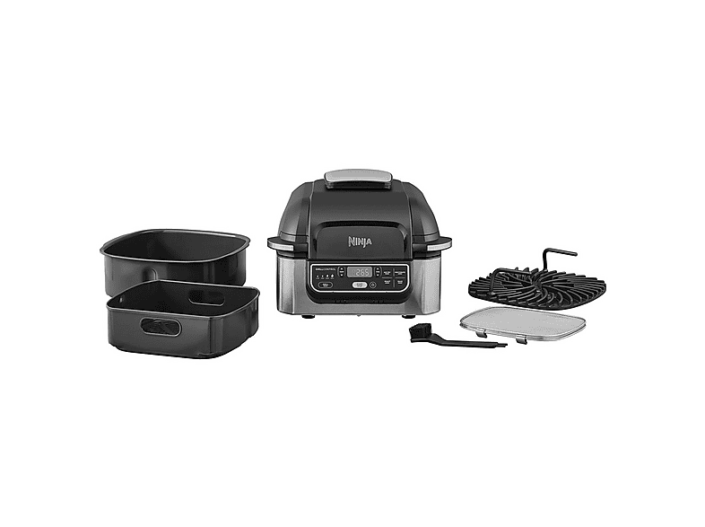 Freidora de aire - Ninja AG301EU PARRILLA INT FREI AIRE 5EN1, 1760 W, 3,8 l, Negro