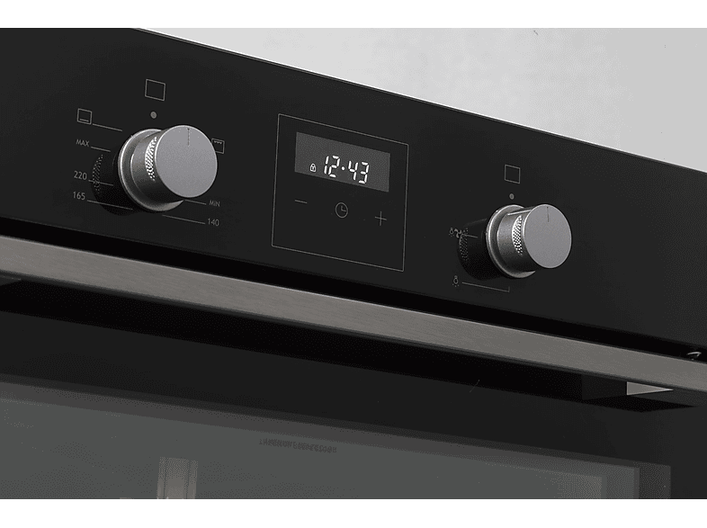 Horno de Gas Natural - Vitrokitchen HG602NN, Integrado + Libre instalación, 52 l, 59,5 cm, Negro