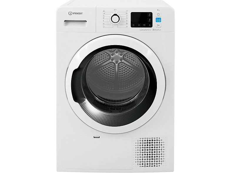 Secadora bomba de calor - Indesit YT M11 83K RX EU, 8 kg, 15 programas, Blanco