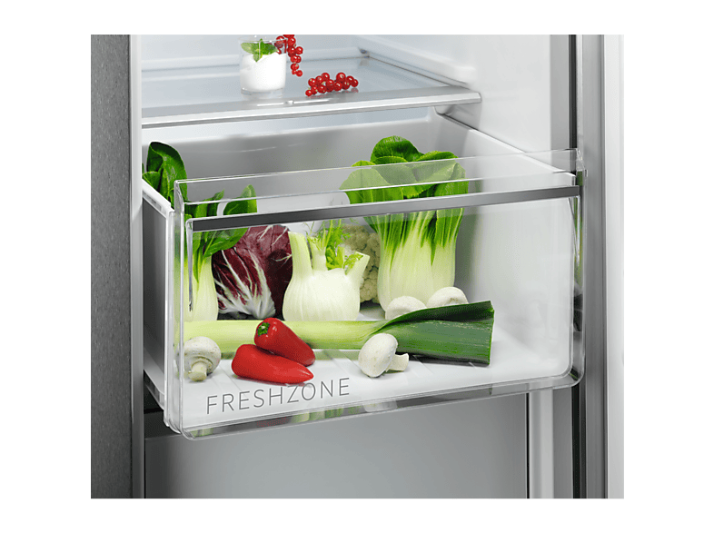 Frigorífico americano - AEG RXB659E6NU, No Frost, Altura 177 cm, Capacidad 593 l, Acero inoxidable