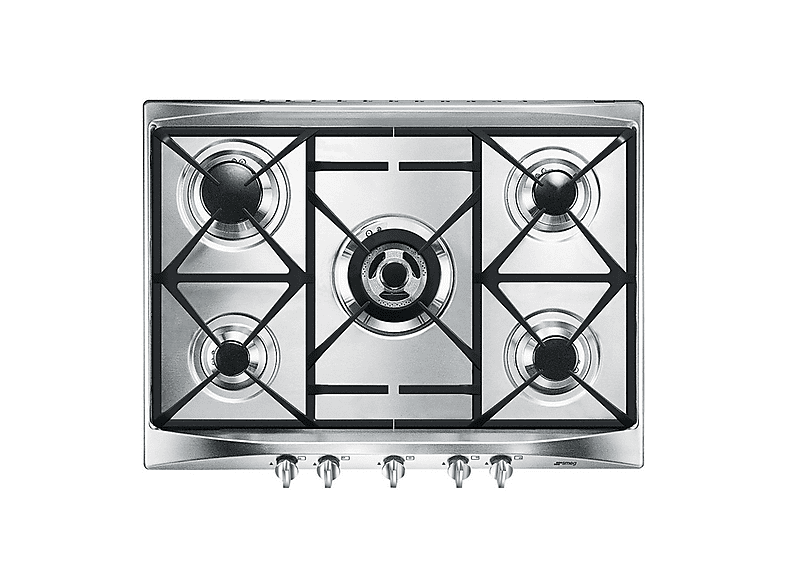 Placa de gas - Smeg Cucina SR275XGH2, 5 zone(s) zonas, 68,5 cm