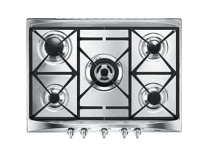 Placa de gas - Smeg Cucina SR275XGH2, 5 zone(s) zonas, 68,5 cm