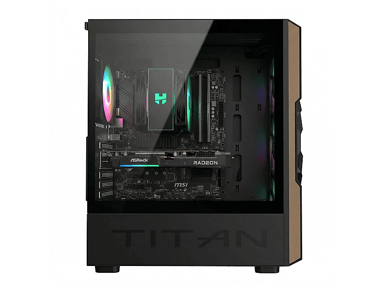 PC Gaming - PC Racing INTEL I7 ORDENADOR SOBREMESA, Intel® Core™ i7 12700F, 32 GB RAM, 2 TB SSD, Radeon™ RX 9060 XT, Windows 11 Pro, Negro
