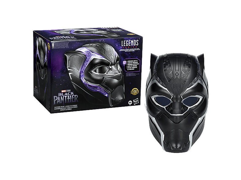 Figura - Black Panther Marvel Legends Series - Black Panther - Casco electrónico para juego de rol, 2 año(s), Plastic