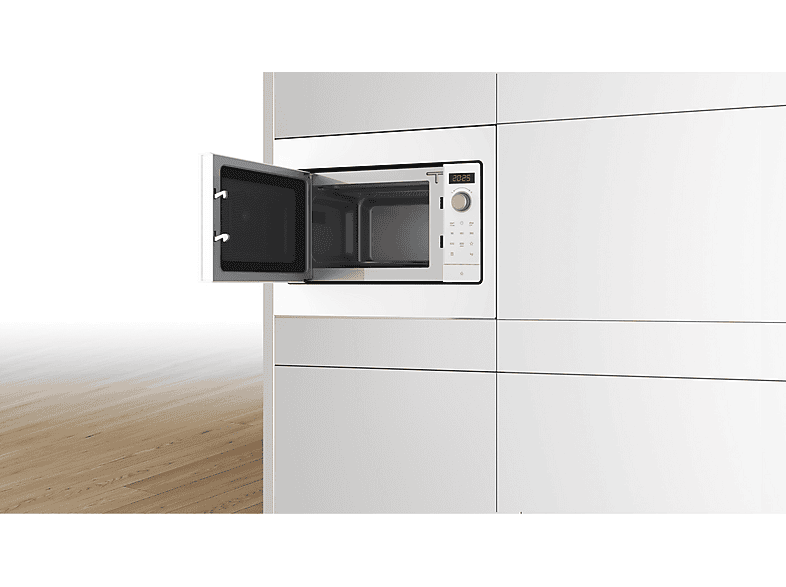 Microondas integrable - Bosch AKLBB1608626357, 800 W, 5 potencia, 20 l, Blanco