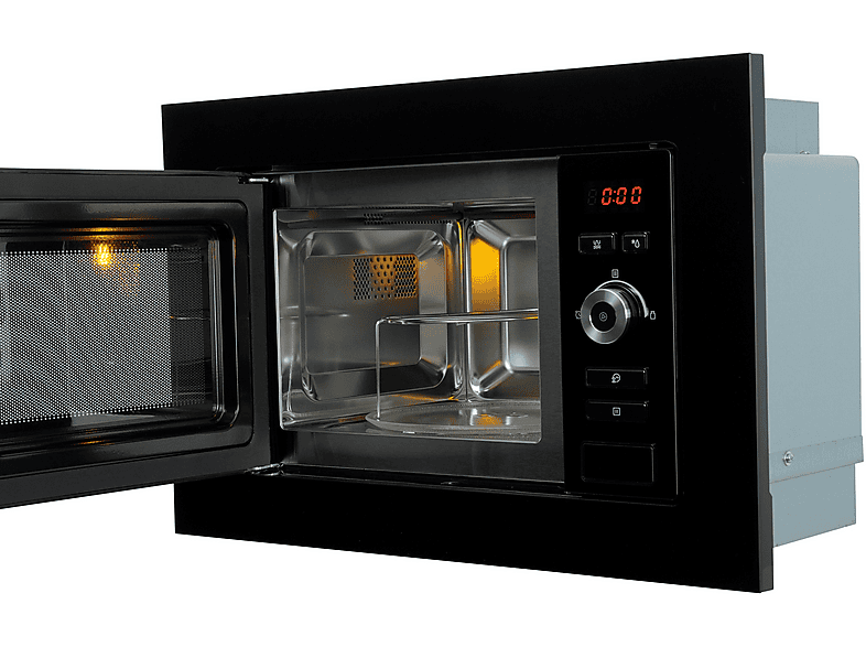 Microondas integrable - Respekta Jana, 800 W, 5 potencia, Negro