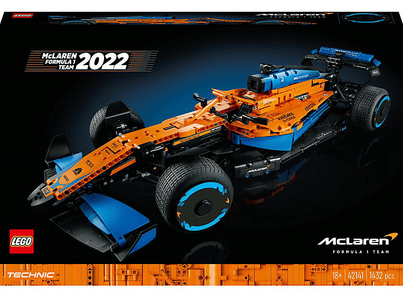 Juego de construcción - LEGO Kit de construcción LEGO® Technic 42141 Coche de Carreras McLaren Formula 1™ (1434 piezas), edad recomendada: 18 año(s)
