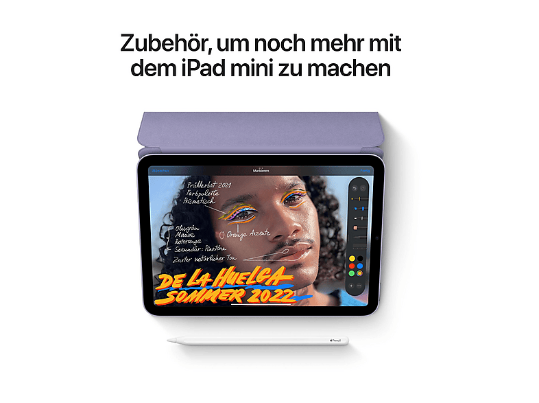 Tablet - Apple iPad mini, 256 GB, Gris, 8,3 " HD, 3 GB RAM, Apple, A15, Tablet iPadOS